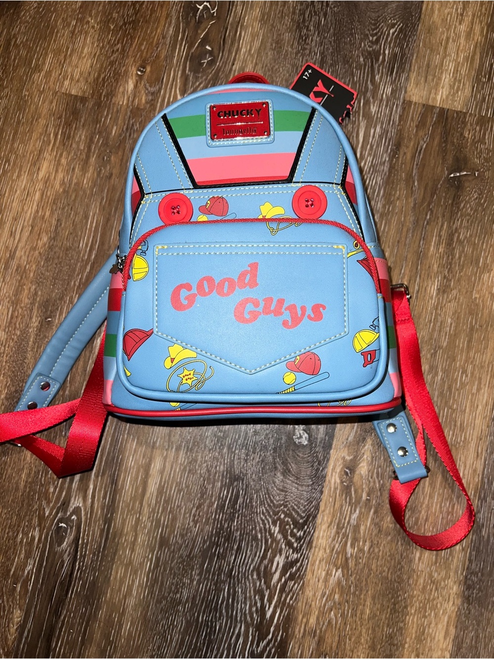 Loungefly Blue Red 'Good Guys' Chucky Backpack